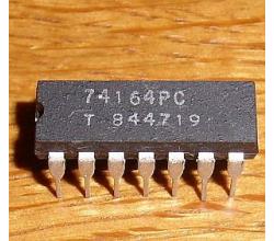 74164 ( 74164 PC , 8-Bit Schieberegister Seriell In / Parallel )
